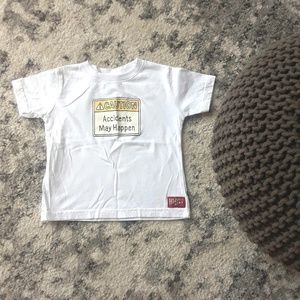 Custom Caution Accidents may happen Tshirt